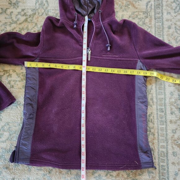 American eagle 1/4 zip fleece pullover y2k 2000's vintage purple sz M - Picture 5 of 10